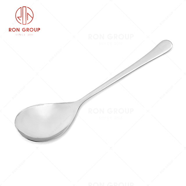 RN0050E01918 Wholesale High Quality Durable Silver Stainless Steel Serving Spoon