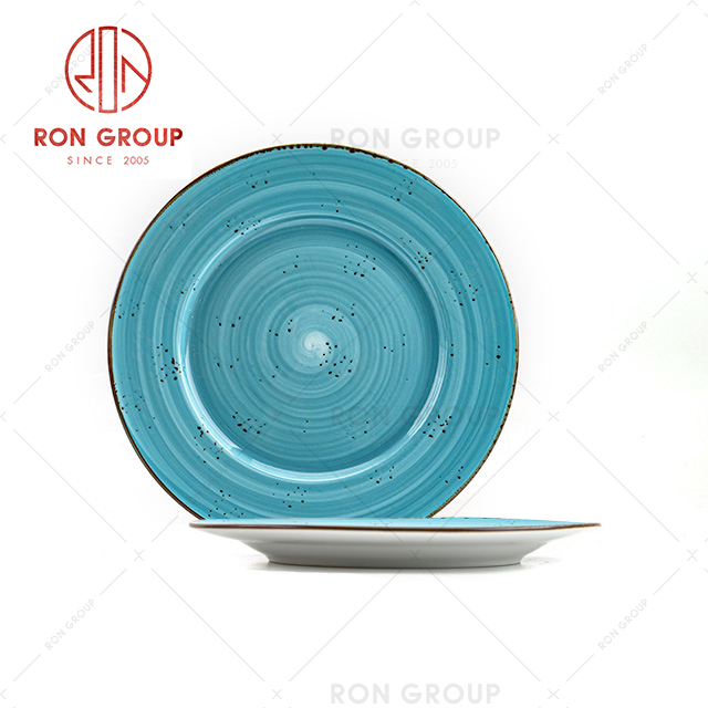 white mat polish blue unbreakable wedding dishes plates sets plate porcelaine