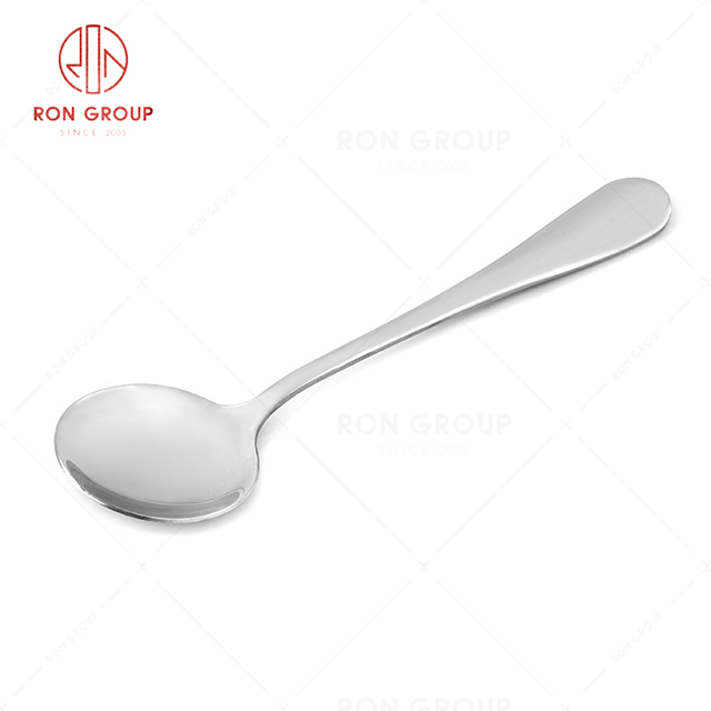 RN0050E01891 Hot Sale  High Quality Durable Silver Stainless Steel  Soup Spoon