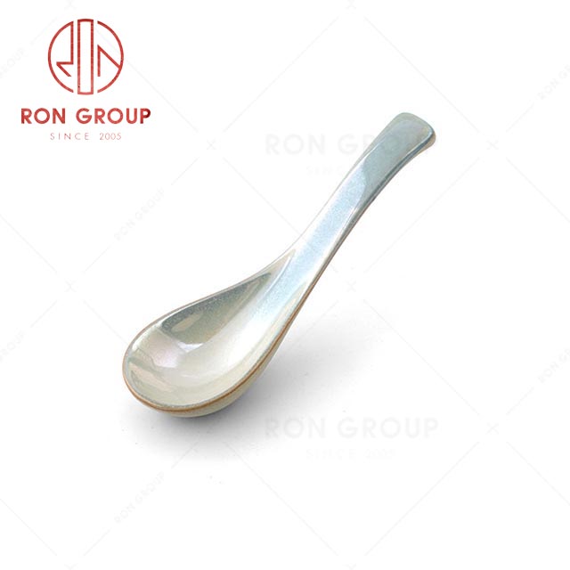 RN0041P01345 Hot Selling High Quality Exquisite Blue Coarse  Pottery Spoon
