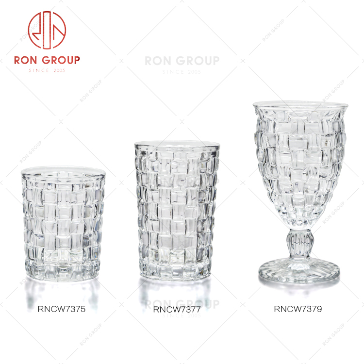 Simple style high repurchase rate restaurant cup combination hotel high-quality glass cup