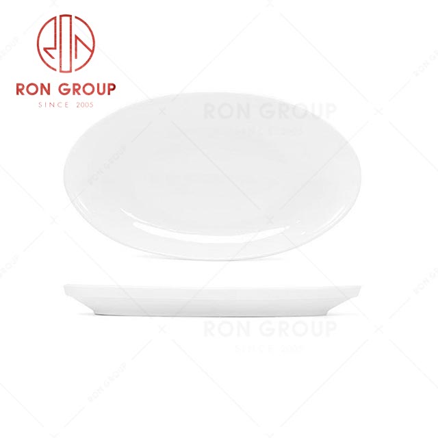 RN0037P06440-41-42 Hot Sale High Quality White Ceramic Fish Plate