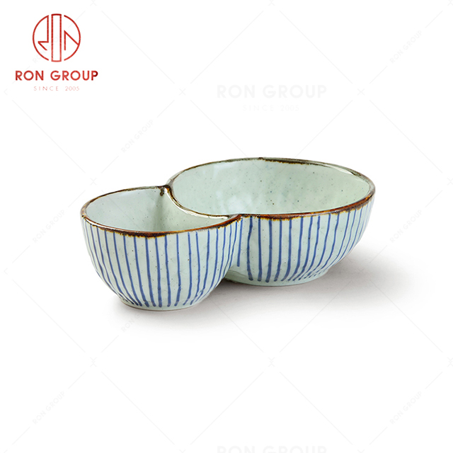 Gourd shape lovely style restaurant tableware hotel matching bowl