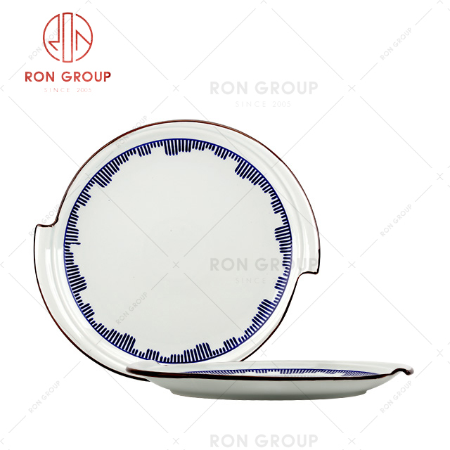 cheap price round  plate high quality manufacturer standard ceramic plate