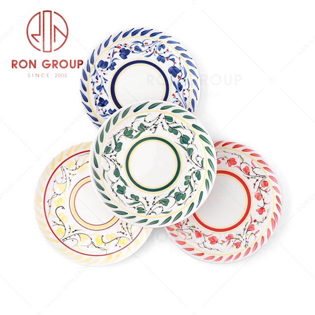 Premium Customized Hand-painted Exquisite Restaurant Porcelain Plate