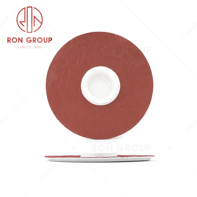 RN0660P00412 Hot Sale High Quality Elegant Stone Pattern  Round Plate