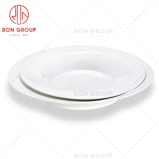 cheap price dinnerware plates set factory wholesale white western plate for sale