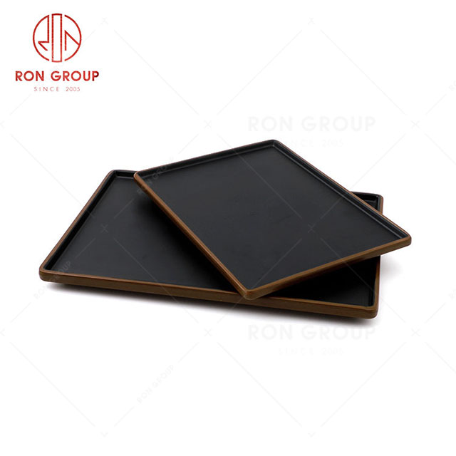 RN0011M02263-264  Hot Sale High Quality Durable Melamine Rectangular Plate