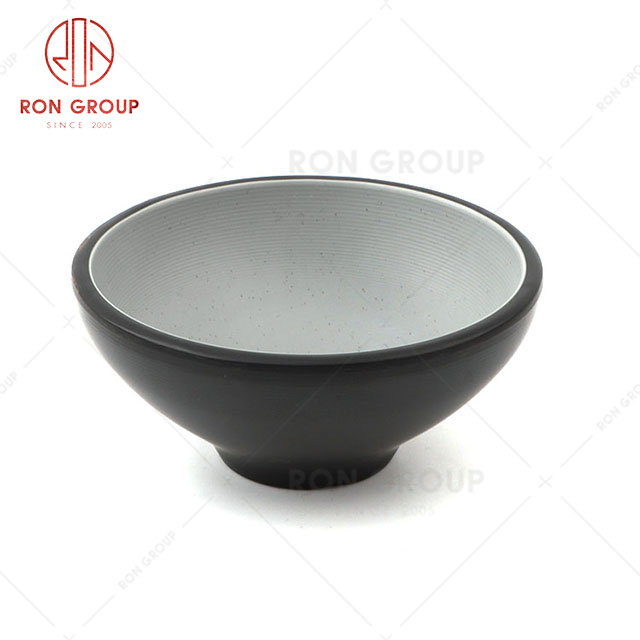 RN0011M02362 Wholesale High Quality Durable Rock Grey Melamine  Bowl