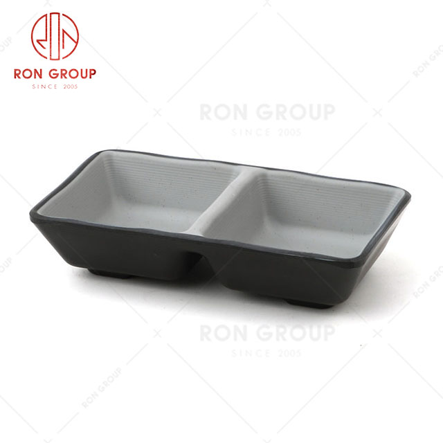 RN0011M02311 Wholesale High Quality Rock Grey Melamine Saucer