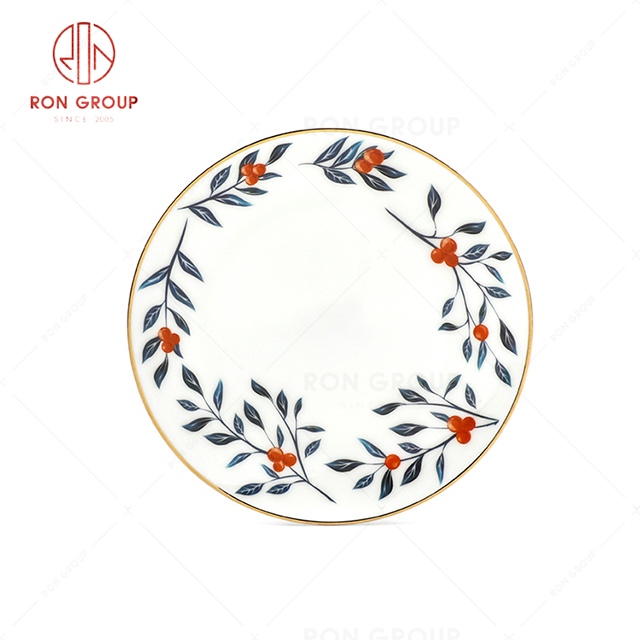 RN0203P00110  Wholesale High Quality Exquisite Bone China Round Plate