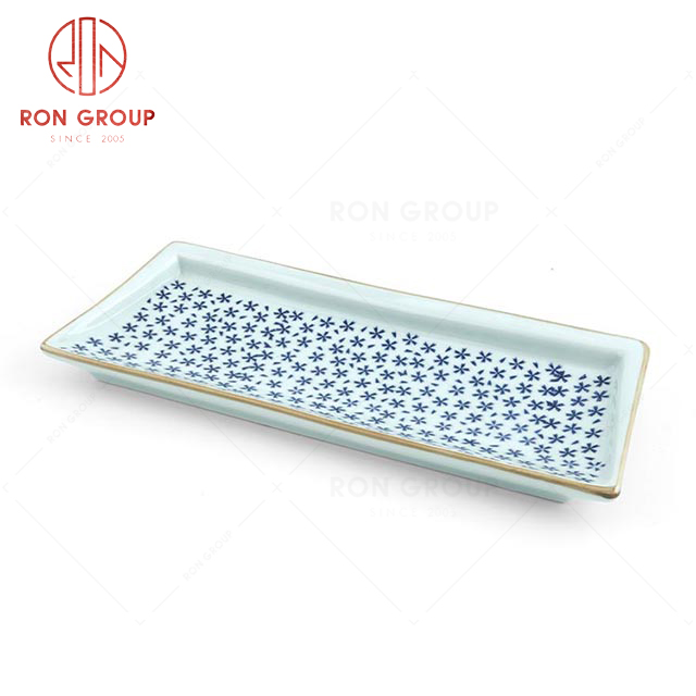 RNPS047FX Wholesale High Quality Exquisite Ceramic Rectangular Plate