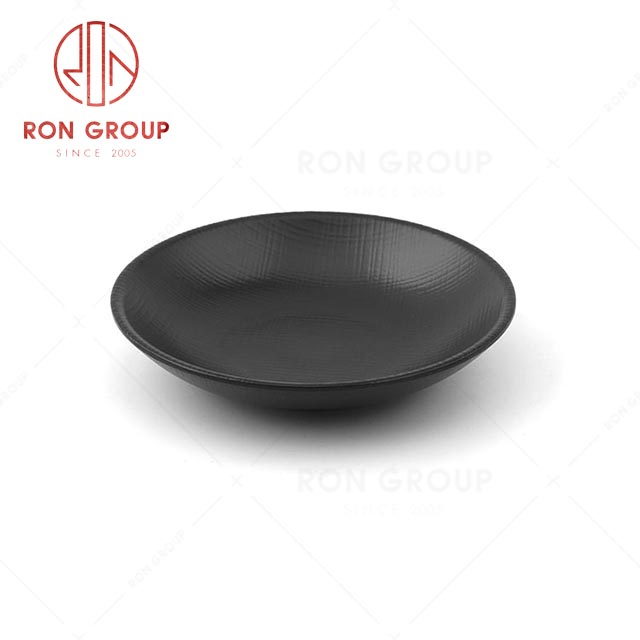 RN0011M00251  Wholesale High Quality Durable Rock Grey Melamine Sauce Dish