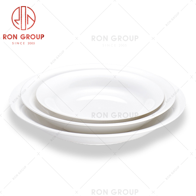 custom made small white ceramic bowl for hotel used dinner plates