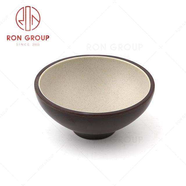 RN0011M02138 Wholesale Durable Terracotta Brown Series Melamine  Bowl