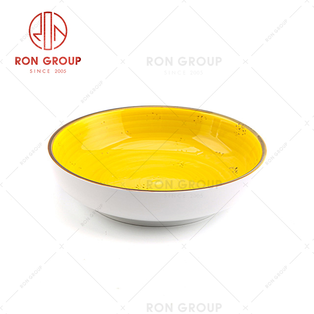 Unbreakable ceramic dinner plates round Ginger porcelain plate