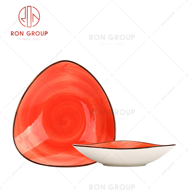 French Collection Hand-Color Red Plate 1039