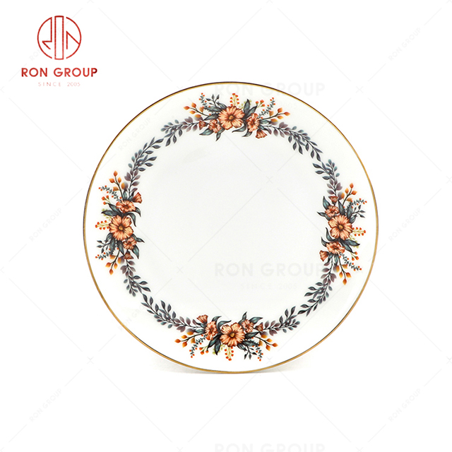 RN0203P00109 High -end Classic Chinese Style Bone China  Plate