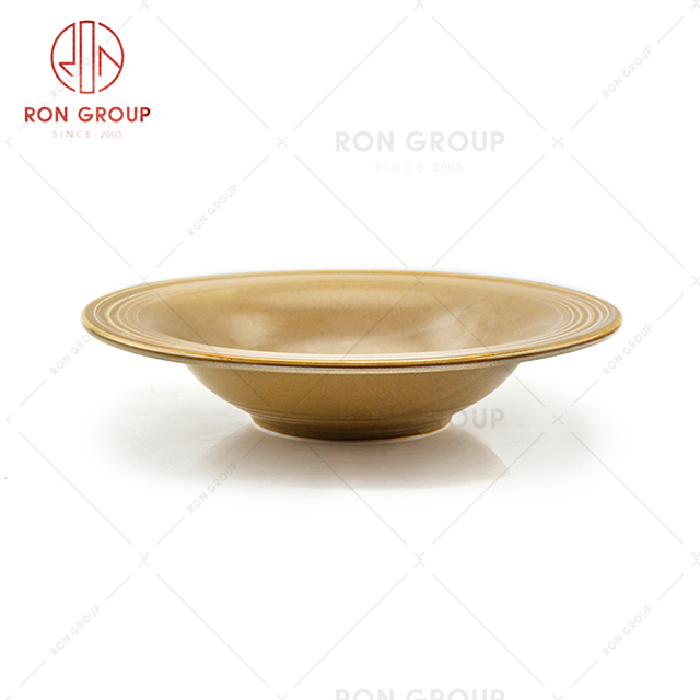 China wholesale retail top quality custom ceramic salad bowl in stock retail restaurant dinnerware