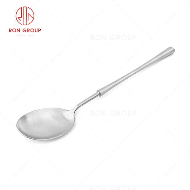 RN0068E00828 Wholesale Sturdy and Solid Stainless Steel Salad Spoon