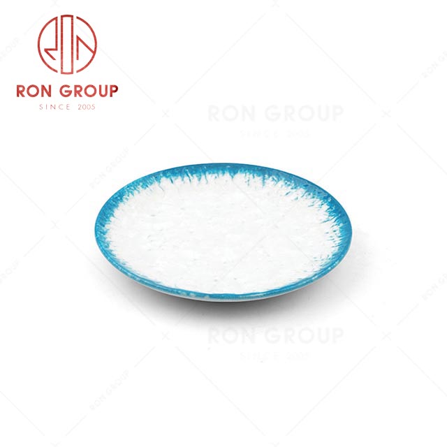 RN0660P00508 Hot Sale High Quality Blue Ceramic Shallow Plate