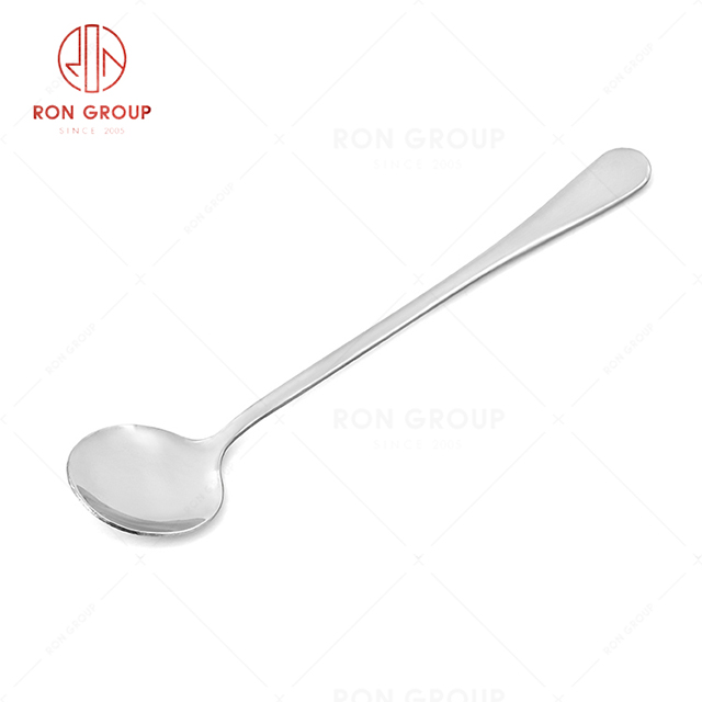 RN0050E01912 Wholesale High Quality Durable Silver Stainless Steel  Ice Tea Spoon