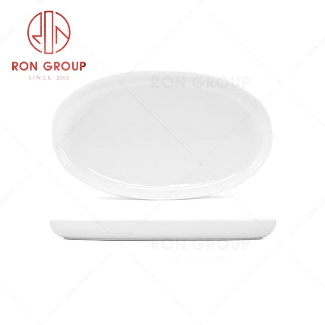 RN0037P06730-31-32 Hot Sale High Quality Exquisite White Porcelain Fish Plate