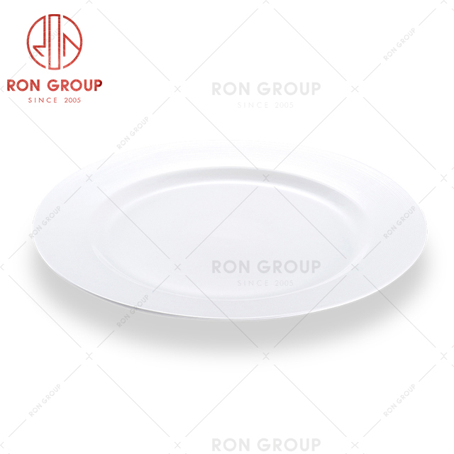 Professional hotel supply plate set factory price white plates ceramic for sale