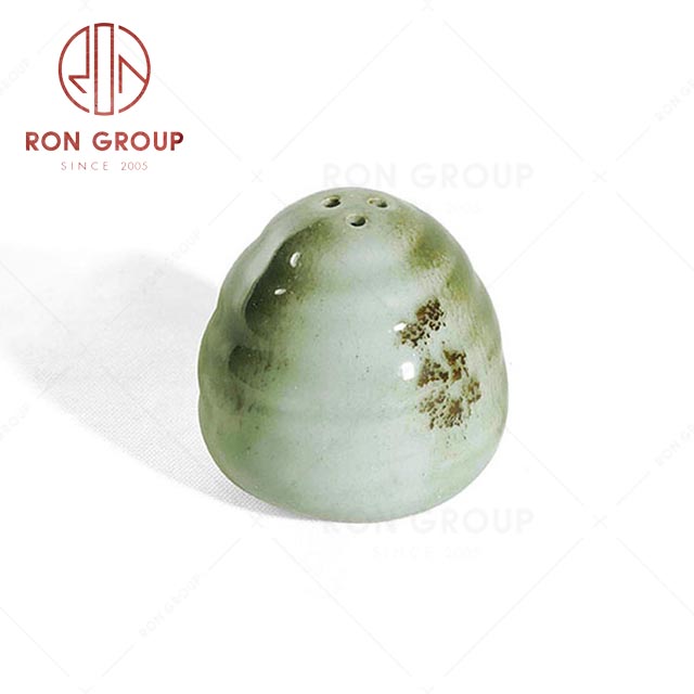 RN0039P02567 Wholesale High Quality Sakura Green Ceramic Sauce Pot