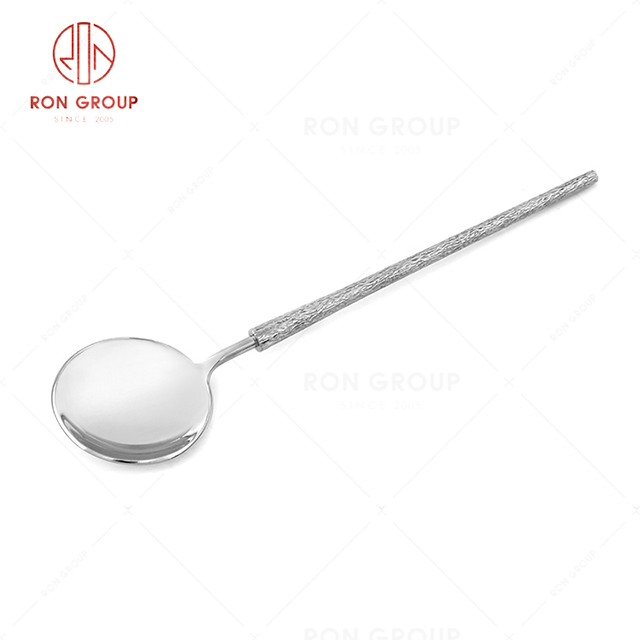 RN0050E01845 Hot Selling High Quality Exquisite Durable Silver Stainless Steel  Soup Spoon