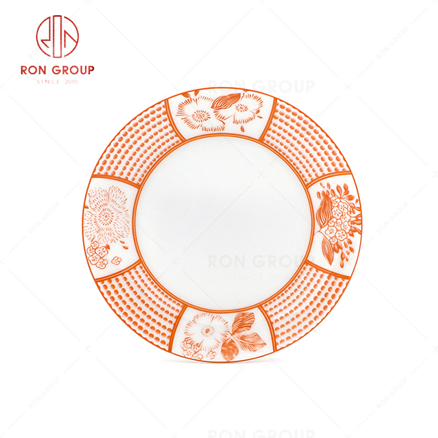 RN0203P00052 Wholesale Unique Design Beautiful and  Practical Bone China Round Plate