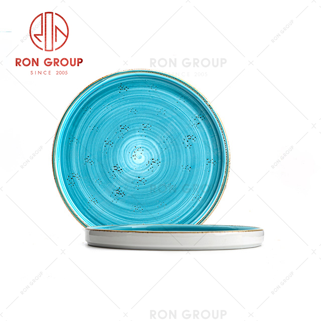2021 Morden design porcelain dinnerware sets minimum MOQ ceramic dinner plates for sale