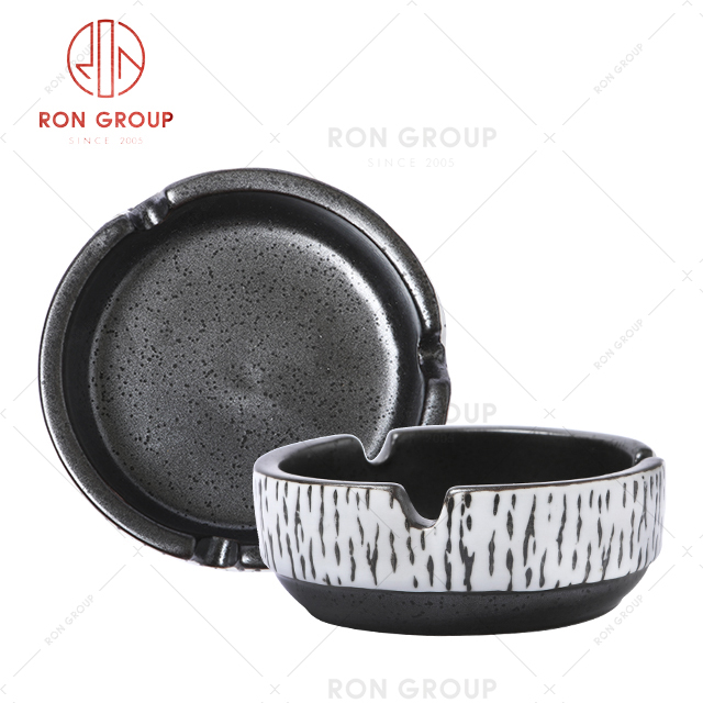 RON group Custom logo ashtray sets ceramic in stock