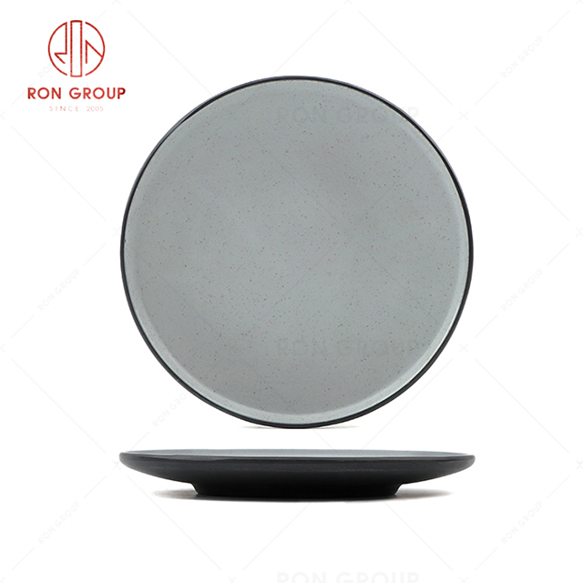 RN0004M00091 Wholesale High Quality Durable Melamine Shallow Round Plate