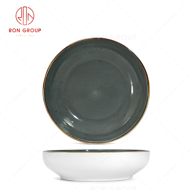 RN0037P04550-51 Wholesale High Quality Chip Proof Porcelain   Soup Plate