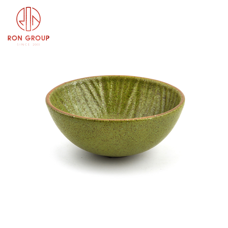 Good quality Asian style ceramic dinnerware set restaurant hotel use ceramic blade grain bowl