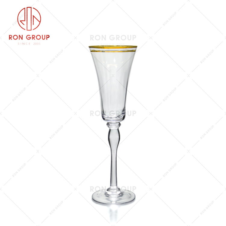 Hot selling hotel luxurious style exquisite glass tea set restaurant wine cup
