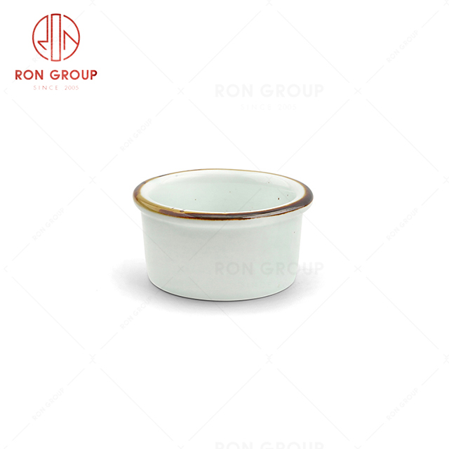 RonGroup New Color Chip Proof  Collection Misty White Bule - Paste Bowl