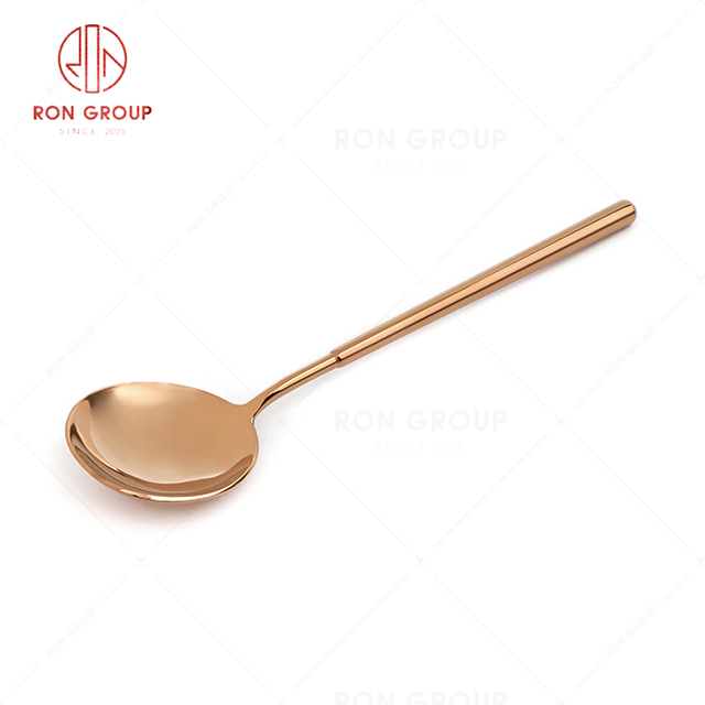 RN0178E00184 Hot Sale High Quality Exquisite Stainless Steel Cutlery Maya Series --  Soup Spoon