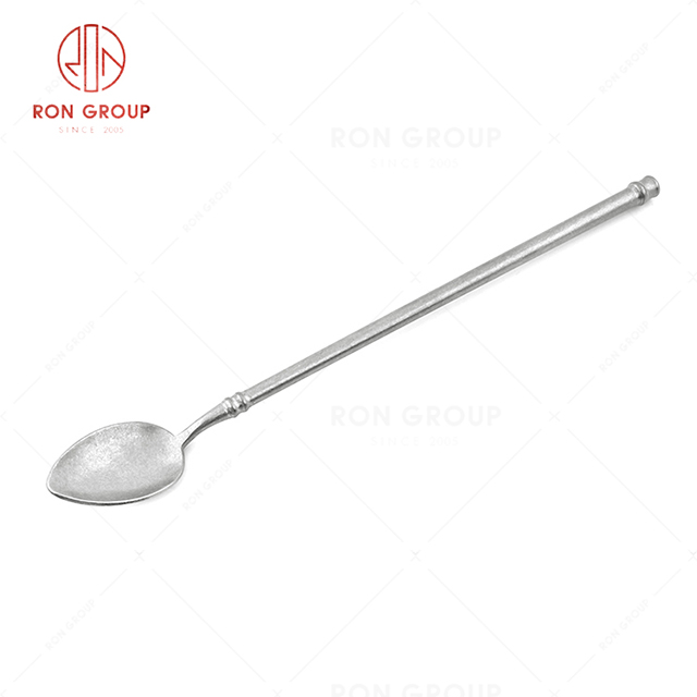 RN0050E01779 Wholesale High Quality Fine and Durable Silver Stainless Steel Ice Spoon