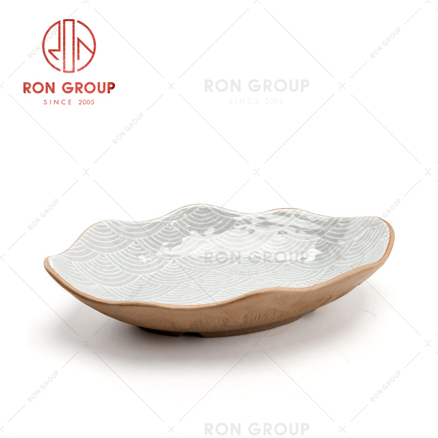 Cheap price custom ceramic dish plate set wholesale restaurant dessert plate