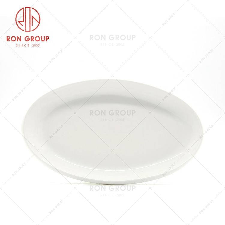 Nordic ceramic food dish plate unique porcelain custom white bone China dinnerware set China supplied