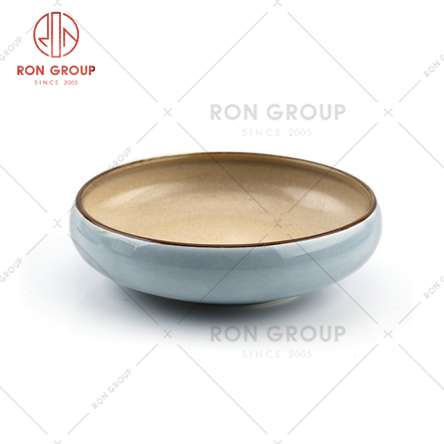 2021 new design ceramic bowl wholesale fine charger plates for restaurant