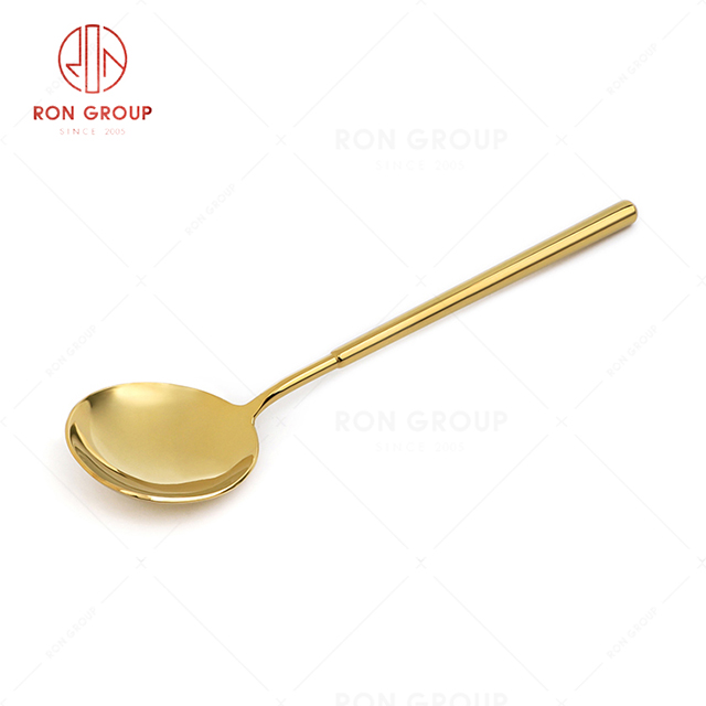 RN0178E00193 Hot Sale High Quality Exquisite Stainless Steel Cutlery Maya Series -- Soup Spoon 