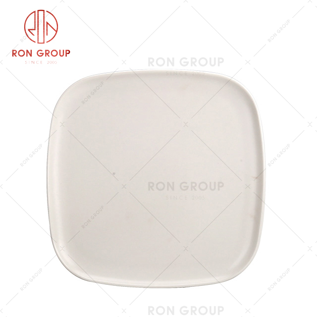 Best selling square serving tableware set wholesale custom white plate