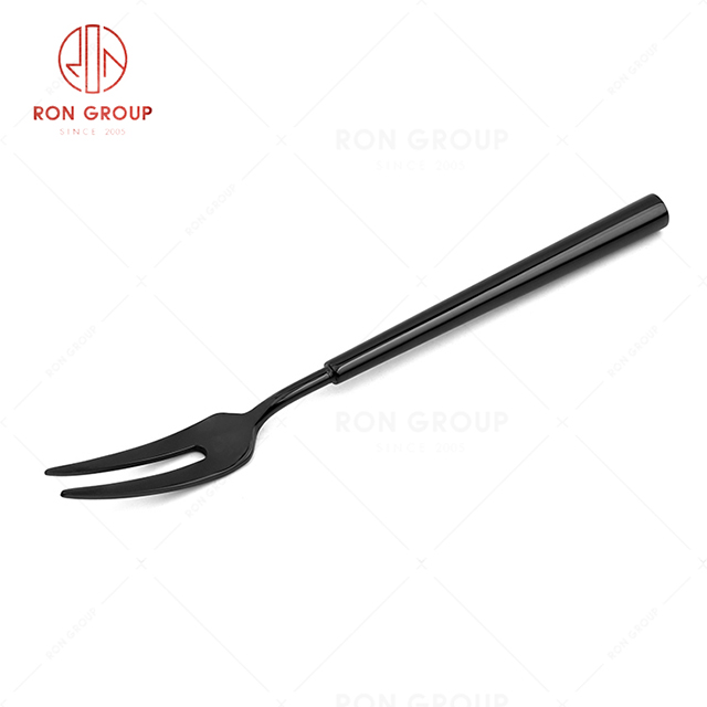 RN0178E00119 Hot Sale High Quality Exquisite Black Stainless Steel Barton Series-- Fruit Fork