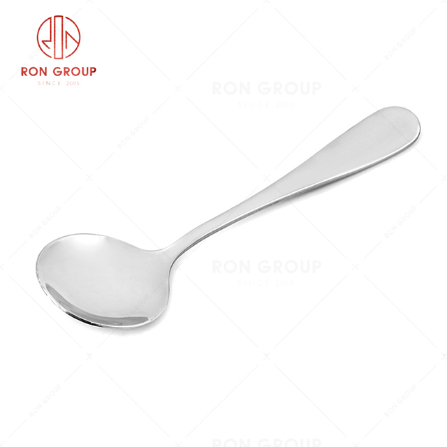 RN0050E01892 Hot Sale  High Quality Durable Silver Stainless Steel Soup Spoon