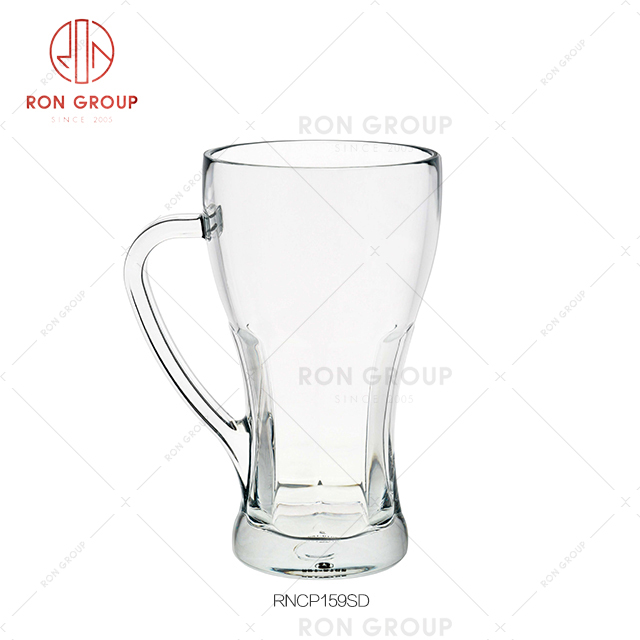 Popular new restaurant bar low cost high quality brand new beer cup with handle pc cup