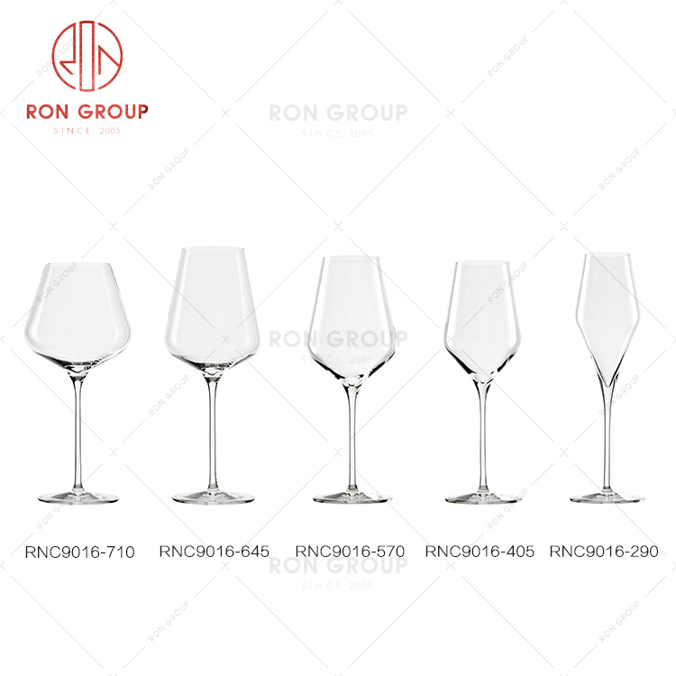 Wholesale supply high-end hotel quality glass set restaurant champagne red wine charisma glass