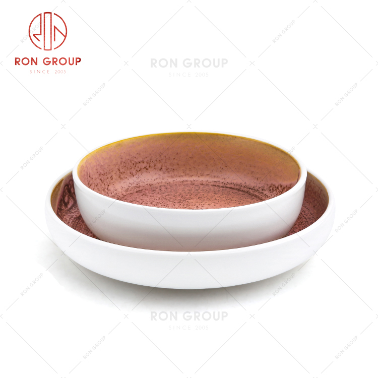 Free sample dinner dishes new design ceramic soup bowl for restaurant